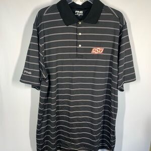 OSU Oklahoma State Ping Polo Style Shirt Size Large